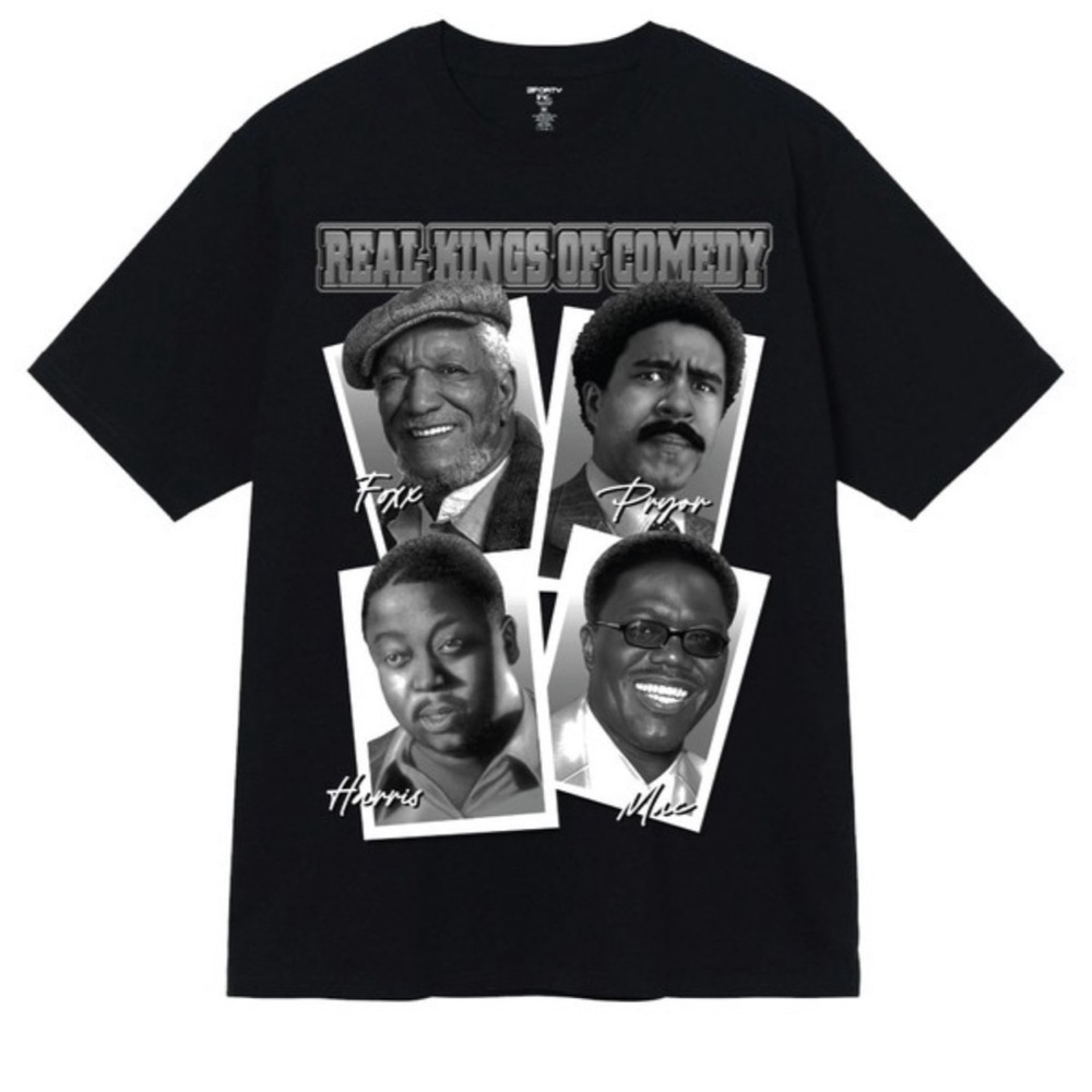 •The Real Kings of Comedy• Black Crew Neck T-Shirt